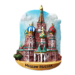 Kremlin Moscow Russia Fridge Magnet 3D Resin