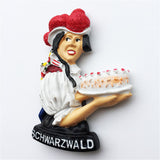 Schwarzwald Cake Germany Fridge Magnet 3D Resin