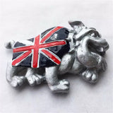 Bulldog London England UK Fridge Magnet 3D Resin