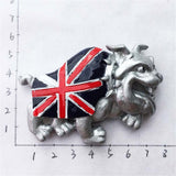 Bulldog London England UK Fridge Magnet 3D Resin