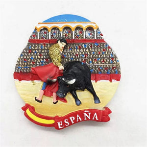 Bullfighting Barcelona Spain Fridge Magnet 3D Resin