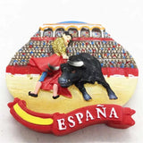 Bullfighting Barcelona Spain Fridge Magnet 3D Resin