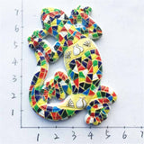 Barcelona Lizard Spain Fridge Magnet 3D Resin