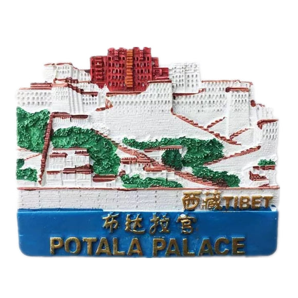 Potala Palace Tibet China Fridge Magnet 3D Resin