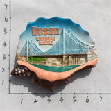 Busan South Korea Fridge Magnet 3D Resin