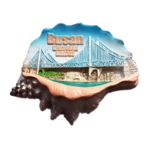 Busan South Korea Fridge Magnet 3D Resin