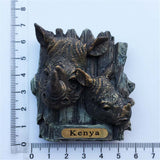 Rhinoceros South Africa Fridge Magnet 3D Resin