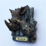 Rhinoceros South Africa Fridge Magnet 3D Resin