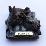 Rhinoceros South Africa Fridge Magnet 3D Resin