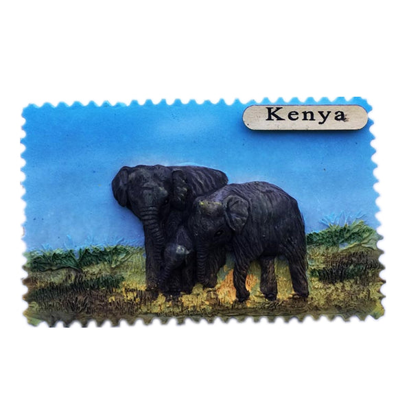 Elephant South Africa Fridge Magnet 3D Resin