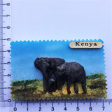 Elephant South Africa Fridge Magnet 3D Resin