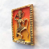 Apsara Angkor Wat Cambodia Fridge Magnet 3D Resin