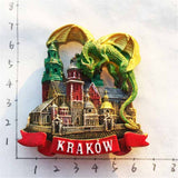 Krakow Poland Fridge Magnet 3D Resin