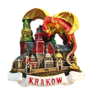 Dragon Krakow Poland Fridge Magnet 3D Resin