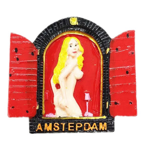 Sexy Shop Amsterdam Holland Netherlands Fridge Magnet 3D Resin