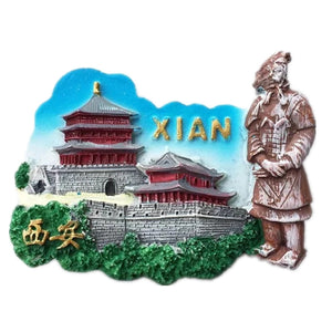 Xian China Fridge Magnet 3D Resin