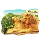 Lion South Africa Fridge Magnet 3D Resin