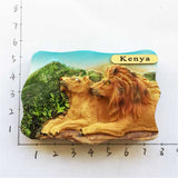 Lion South Africa Fridge Magnet 3D Resin