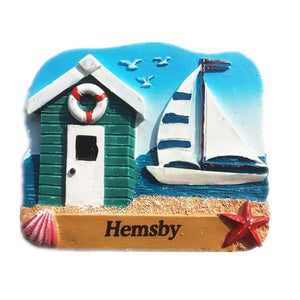 Hemsby England UK Fridge Magnet 3D Resin