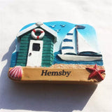 Hemsby England UK Fridge Magnet 3D Resin