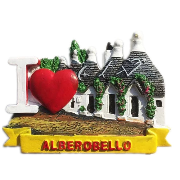 Alberobello Italy Fridge Magnet 3D Resin