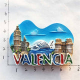 Valencia Spain Fridge Magnet 3D Resin