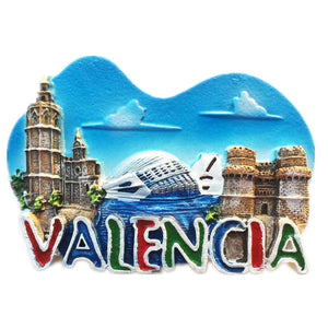 Valencia Spain Fridge Magnet 3D Resin