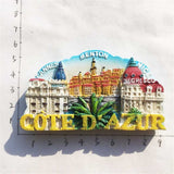 Cannes Menton Nice France Fridge Magnet 3D Resin