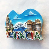 Valencia Spain Fridge Magnet 3D Resin