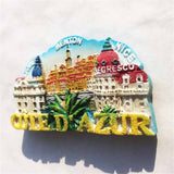 Cannes Menton Nice France Fridge Magnet 3D Resin