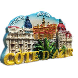 Cannes Menton Nice France Fridge Magnet 3D Resin