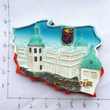 Szczecin Poland Fridge Magnet 3D Resin