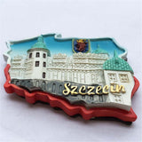 Szczecin Poland Fridge Magnet 3D Resin