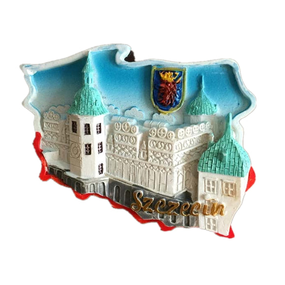 Szczecin Poland Fridge Magnet 3D Resin