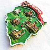 Map Poland Fridge Magnet 3D Resin