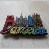 Barcelona Spain Fridge Magnet 3D Resin