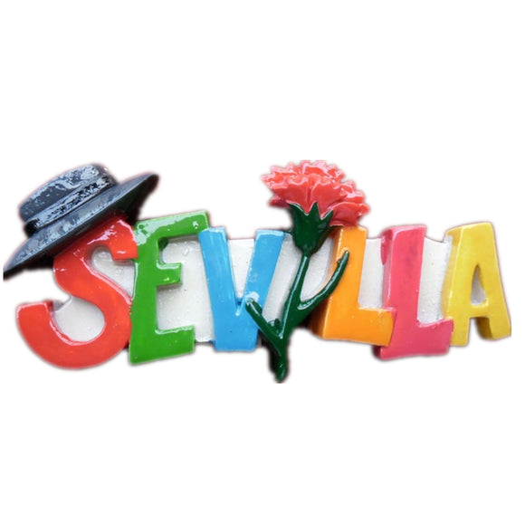 Sevilla Spain Fridge Magnet 3D Resin