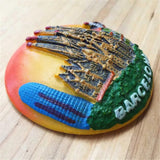 Barcelona Spain Fridge Magnet 3D Resin