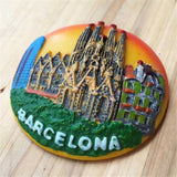 Barcelona Spain Fridge Magnet 3D Resin