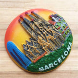 Barcelona Spain Fridge Magnet 3D Resin