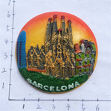 Barcelona Spain Fridge Magnet 3D Resin