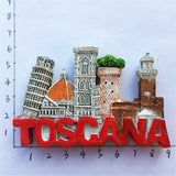 Toscana Italy Fridge Magnet 3D Resin