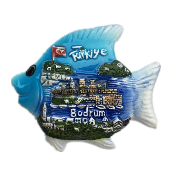 Bodrum Turkey Fridge Magnet 3D Resin