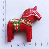 Dala Horse Sweden Fridge Magnet 3D Resin