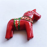 Dala Horse Sweden Fridge Magnet 3D Resin