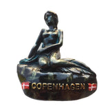 Mermaid Copenhagen Denmark Fridge Magnet 3D Resin