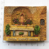 Izmir House Virgin Mary Turkey Fridge Magnet 3D Resin