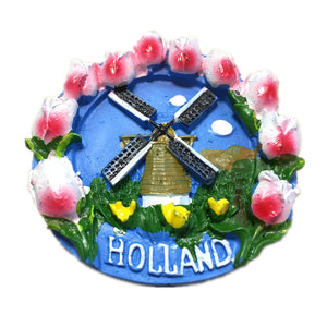 Windmill Holland Netherlands Fridge Magnet 3D Resin