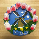 Windmill Holland Netherlands Fridge Magnet 3D Resin