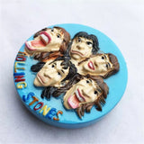 The Rolling Stones England UK Fridge Magnet 3D Resin